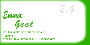 emma geel business card